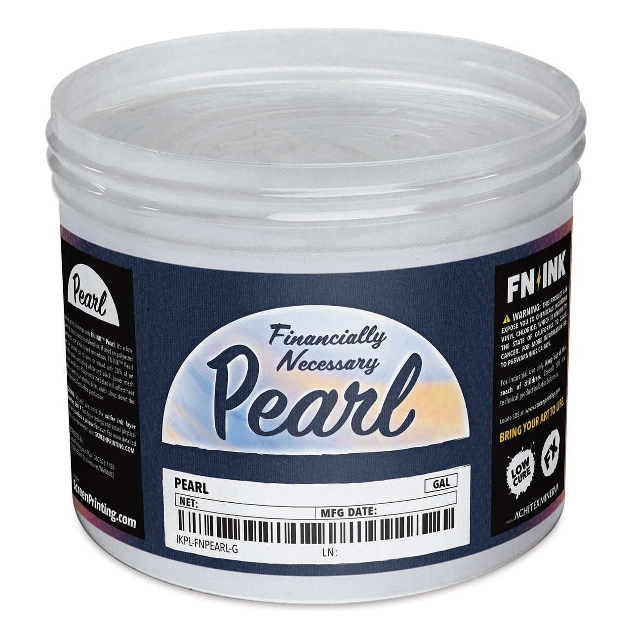 FN Ink Plastisol Screen Printing Ink - Pearlescence, Gallon